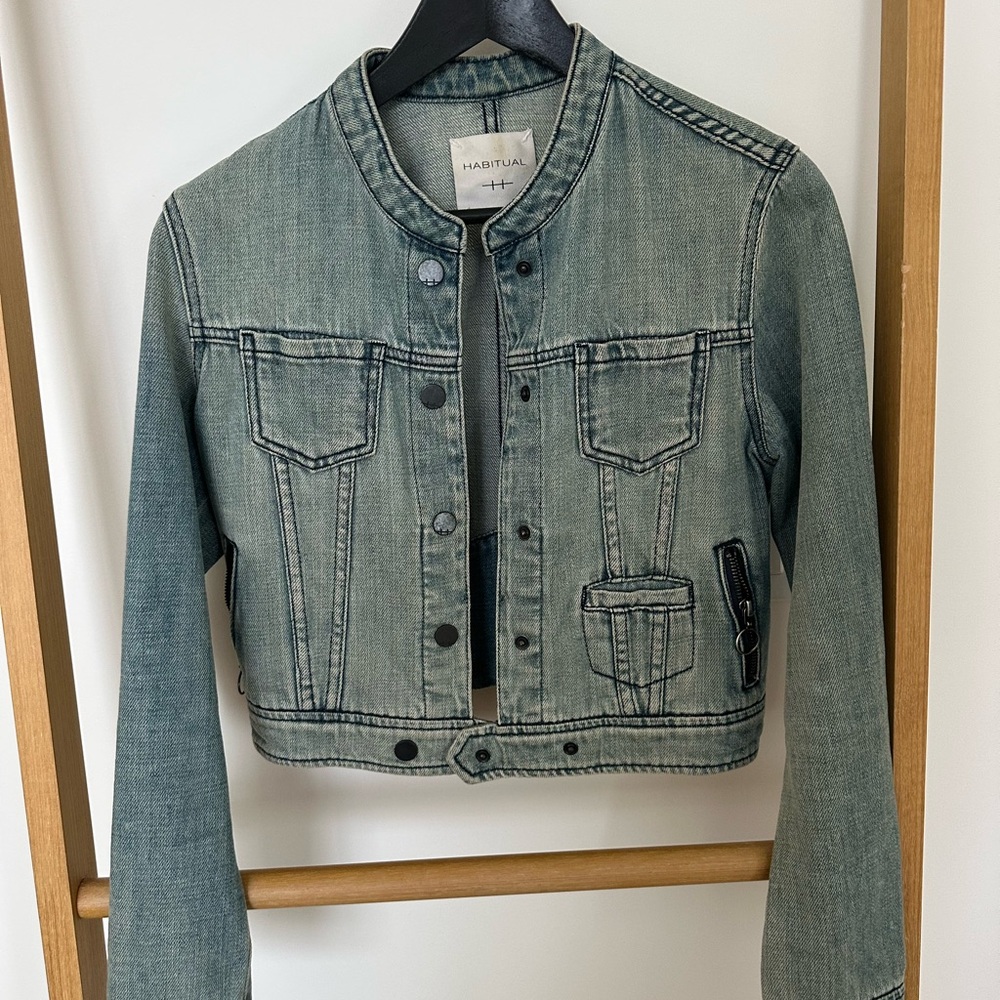 Habitual Blue Cropped Jean Jacket